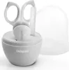A baby nail care set with scissors and a nail file in a gray container, with a clear plastic cover. Produktbild-Vorschau