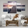 Bild auf Leinwand - Leinwandbild - Fußgängerbrücke See Produktbild-Vorschau 6