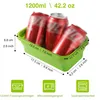 Faltbare Silikon Lunchbox (3er Set),1200ml Bento Box mit Produktbild-Vorschau 4