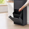 Contenitore per rifiuti Relaxdays, con 3 scomparti, Anteprima dell’immagine prodotto 5