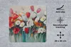 MuchoWow® Mauspad Mousepad Malerei - Ölgemälde - Blumen Produktbild-Vorschau 2