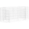 vidaXL Gabionen-Hochbeet Verzinktes Eisen 120x50x50 cm Produktbild-Vorschau 1