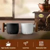 2er Set Espressotassen 70ml Keramik Espresso Latte Schwarz Produktbild-Vorschau 2