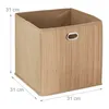 5 x Aufbewahrungskorb Bambus, Badkörbchen quadratisch, Produktbild-Vorschau 4