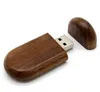 Sada: USB drevený ovál 2.0 16GB a drevený box, orech Náhľad obrázku produktu 2