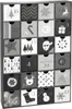 A grid of 24 small drawers, each decorated with a Christmas-themed design and a number, forming an advent calendar. Náhled obrázku produktu