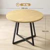 HOMCOM Esstisch 100 x 100 cm Runder Esszimmertisch für 4 Produktbild-Vorschau 3
