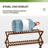 Schuhregale, mit 4 Ebenen, aus Bambus, Schuhschrank, Produktbild-Vorschau 3