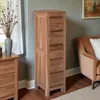 Teako Design Highboard Ysane Teakholz Massiv 115x30cm mit Produktbild-Vorschau 5