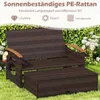 COSTWAY 3in1 Polyrattan Lounge Möbel Set, Gartenmöbel Produktbild-Vorschau 5