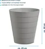 Papierkorb Mülleimer für Büro, Bad, Jugendzimmer & Produktbild-Vorschau 2