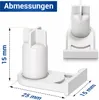 Türscharnierbuchse Set 2x passend wie Bosch 00169301 für Produktbild-Vorschau 4