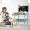 GOPLUS Kinder Werkzeugbank, Werkbank aus Holz mit Tafel, Produktbild-Vorschau 8