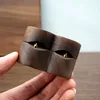 Dřevěný prsten Box šperky boxy měkký interiér Vintage Náhled obrázku produktu 7