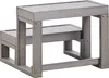 BELIANI Whirlpool Outdoor Treppe Grau Kunststoff mit 2 Produktbild-Vorschau 5