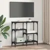 Konsola Czarny Dąb 80 x 29 x 75 cm Materiał drewnopochodny Podgląd zdjęcia produktu 4