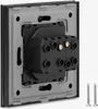 Navaris Design Lichtschalter aus Aluminium - Licht Schalter Produktbild-Vorschau 3