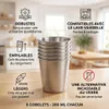 Gobelets en inox 304 pour enfants, 200 ml, incassables, lot Voir les images du produit 3