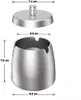 Aschenbecher, Edelstahl-Design mit Deckel für den Produktbild-Vorschau 3