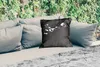 MuchoWow® Outdoor Kissen - Tiere - Lemur - Schwarz - Weiß - Produktbild-Vorschau 2