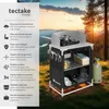 Cuisine de camping en aluminium 76 x 53,5 x 107 cm - noir Voir les images du produit 2
