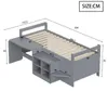 Kinderbett 90x200cm mit Schreibtisch, Stauraumfächern und 2 Produktbild-Vorschau 2