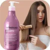 A bottle of Arkemusa smoothing conditioner is shown next to a woman combing her long, brown hair. Náhľad obrázku produktu