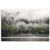 Leinwandbild Wald im Nebel Landschaft 60x40 Feeby Grün bild Produktbild-Vorschau 3