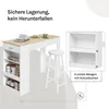WOLTU Stehtisch Bartisch Bistrotisch, mit 1 Schublade 3 Produktbild-Vorschau 4