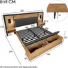 MODFU Lit coffre 180x200 cm - Lit double avec banc et Voir les images du produit 7