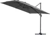 Parasol jardin déporté Alu "Sun 3" - Carré - 3 x 3 m - Gris Voir les images du produit 2