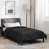 vidaXL Ganzjahresbettdecke Schwarz 135 x 200 cm Mikrofaser Produktbild-Vorschau 2