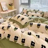 360Home Winterliche Wärme, verdicktes Leintuch-Set 4 Stück Produktbild-Vorschau 3