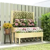 Hochbeet mit Rankgitter 2-stufig erhöhter Blumenkasten mit Produktbild-Vorschau 9