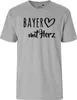Huuraa Herren T-Shirt Bayer mit Herz XXL Sport Grey Bio Produktbild-Vorschau 2