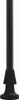A close-up of the base of a black retractable awning pole. Anteprima dell’immagine prodotto