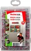 A clear plastic box containing Fischer brand wall plugs (dübel) and accessories, with marketing graphics on the front. Náhľad obrázku produktu