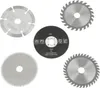 A collage of five different saw blades on a white background. Produktbild-Vorschau