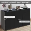 HOMCOM Buffet meuble de rangement 2 tiroirs coulissants 3 Voir les images du produit 4