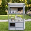Merax Outdoor-Katzenhaus Mit 2 Etagen, Wetterfeste Produktbild-Vorschau 2