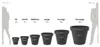 Plastikblütenpot -Anthrazit Ø39 cm - doppelt -gewandt - Produktbild-Vorschau 3