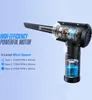 A product image with text highlighting features and a cutaway view of the product's internal motor and battery. Podgląd zdjęcia produktu