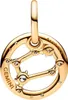 A gold-colored charm with the Gemini constellation design. Podgląd zdjęcia produktu