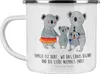 Mr. & Mrs. Panda becher emaille Koala Familie - Weiß - Produktbild-Vorschau 1