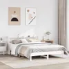 Massivholzbett ohne Matratze Weiß 140x200 cm Kiefernholz Produktbild-Vorschau 2