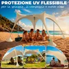 ELONEO, tenda parasole Strandzelt, protezione solare 50+, Anteprima dell’immagine prodotto 6