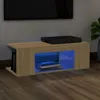 vidaXL TV-Schrank mit LED-Leuchten Sonoma-Eiche 90x39x30cm Produktbild-Vorschau 11
