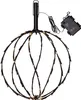 A black decorative sphere light with attached battery pack. Produktbild-Vorschau