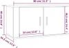 TV-Wandschränke 2 Stk. Grau Sonoma 80x34,5x40 cm , Produktbild-Vorschau 9