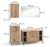 Set di mobili da bagno Vicco Eliza Quercia vichinga 4 Anteprima dell’immagine prodotto 2